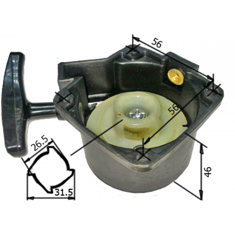 Ручной стартер подходит для бензокосы хитачи 27